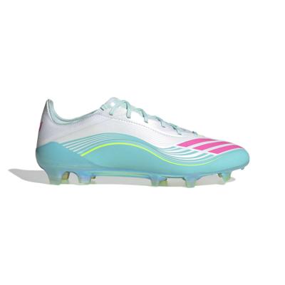 adidas F50 Messi Elite Gras Voetbalschoenen (FG) Wit Turquoise Roze