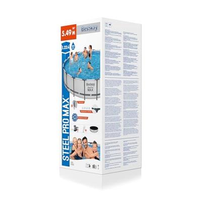 Bestway Steel Pro Max Set Opzetzwembad Rond - Ã 549 x 122 cm