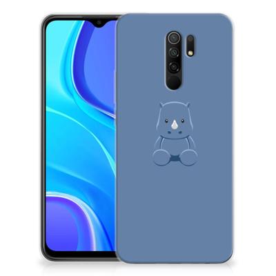 Xiaomi Redmi 9 Telefoonhoesje met Naam Baby Rhino Xiaomi Redmi 9 Telefoonhoesje met Naam Baby Rhino