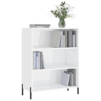 Schappenkast 69,5x32,5x90 cm bewerkt hout wit - thumbnail