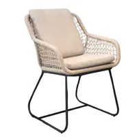 Tuinstoel Portofino touw - Beige - thumbnail