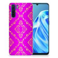 Siliconen Hoesje OPPO A91 Barok Roze - thumbnail