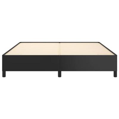 Bedframe kunstleer zwart 160x200 cm