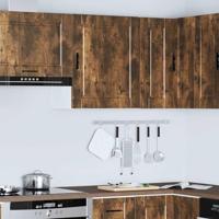 Keukenwandkast Porto bewerkt hout gerookt eikenkleurig - thumbnail