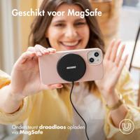 Accezz Liquid Silicone Backcover met MagSafe iPhone 16 Pro Max Telefoonhoesje Roze - thumbnail