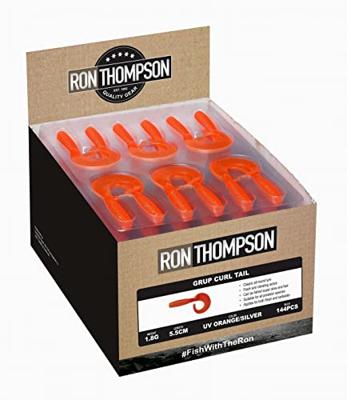 DAM Grup Curl Tail 7 cm UV Orange Silver