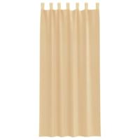 Gordijnen met lussen 2 st 140x225 cm zand - thumbnail