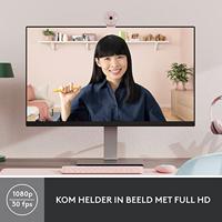 Logitech Brio 300 webcam 2 MP 1920 x 1080 Pixels USB-C Roze - thumbnail