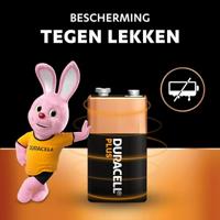 Duracell Plus-9V B2 9V batterij (blok) Alkaline 9 V 2 stuk(s) - thumbnail
