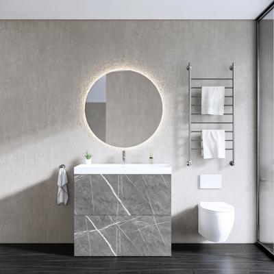 Onderkast Gliss Design Hades 2 Softclose Laden 100x84.5x45cm Pietra Grijs Marmer (wastafel keuze)