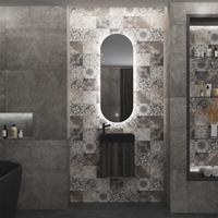 Boss & Wessing Badkamerspiegel BWS Riono 40x100 cm Verticaal LED - 33768-172396 (glisorto40v) - thumbnail