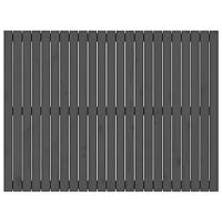Wandhoofdbord 146,5x3x110 cm massief grenenhout grijs - thumbnail