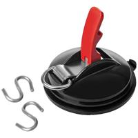 ProPlus zuignapbevestiging met ring en 2 s-haken - thumbnail