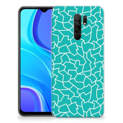 Xiaomi Redmi 9 | Hoesje maken | Cracks Blue Xiaomi Redmi 9 | Hoesje maken | Cracks Blue