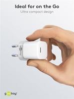 Goobay 61084 oplader voor mobiele apparatuur Mobiele telefoon, Tablet Wit AC Snel opladen Binnen - thumbnail