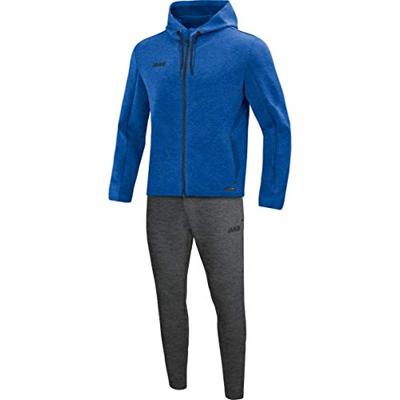 JAKO M9729D Joggingpak Met Kap Premium Basics Dames - Royal Gemeleerd - 36 JAKO M9729D Joggingpak Met Kap Premium Basics Dames - Royal Gemeleerd - 36