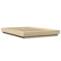 Bedframe bewerkt hout sonoma eikenkleurig 90x190 cm - thumbnail