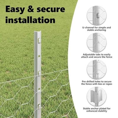 VidaXL Hek met paal zilver 0,5 x 25 m staal VidaXL Hek met paal zilver 0,5 x 25 m staal