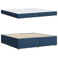 Bedframe met matras Anders Blauw 200 x 200 cm Stof - thumbnail