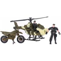 Johntoy speelset Army Forces helicopter groen - thumbnail