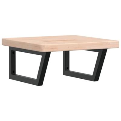 Badkamer wandschap staal en massief eikenhout