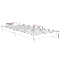 Bedframe zonder matras hout gerookt eikenkleurig 75x190 cm - thumbnail