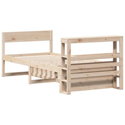 Bedframe zonder matras massief grenenhout 100x200 cm