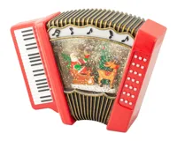 Lumineo led waterspinner 7x25x17cm rood/warm wit - thumbnail