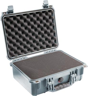 Peli 1450 Beschermkoffer Zilver met Foam Peli 1450 Beschermkoffer Zilver met Foam