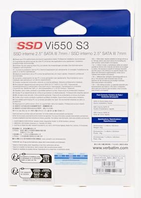 Verbatim Vi550 S3, 1 TB SSD 49353, SATA/600, 3D NAND Verbatim Vi550 S3, 1 TB SSD 49353, SATA/600, 3D NAND