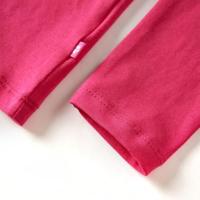 Kindershirt met lange mouwen hertenprint 92 felroze - thumbnail