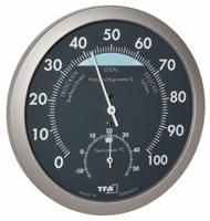 TFA Dostmann 45.2043.51 45.2043.51 Thermo- en hygrometer Antraciet, Zilver - thumbnail