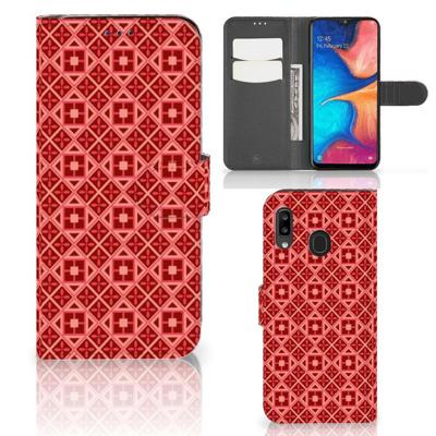 Samsung Galaxy A30 | Telefoon Hoesje | Batik Rood Samsung Galaxy A30 | Telefoon Hoesje | Batik Rood