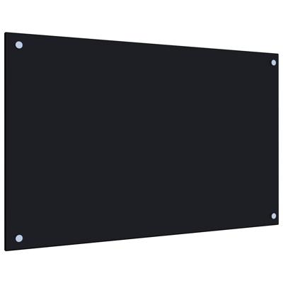 VidaXL Spatscherm keuken 80x50 cm gehard glas zwart VidaXL Spatscherm keuken 80x50 cm gehard glas zwart