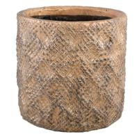 PTMD bloempot melton l bruin 25 cm | 2 stuks - thumbnail