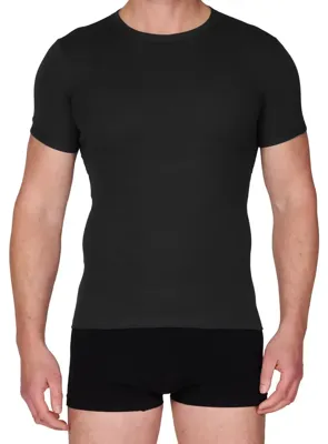 Ondergoed heren T-shirt korte mouw - M3000 - Ondershirt mannen - Slim Fit - Ronde hals - wit, zwart, blauw