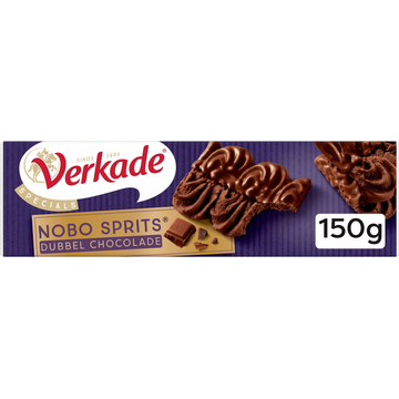 Verkade Specials Nobo Sprits Dubbel Chocolade 150 g bij Jumbo