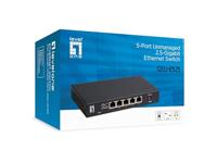 LevelOne GEU-0525 netwerk-switch Unmanaged 2.5G Ethernet (100/1000/2500) Zwart - thumbnail
