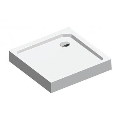 Douchebak Sealskin Fusion Vierkant 80x80 cm Met voorpaneel Wit