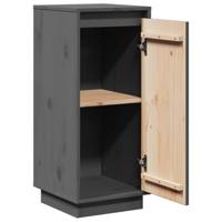 Dressoirs 2 st 31,5x34x75 cm massief grenenhout grijs - thumbnail