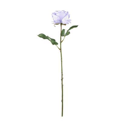 PTMD kunstbloem roos paars 65 cm | 24 stuks