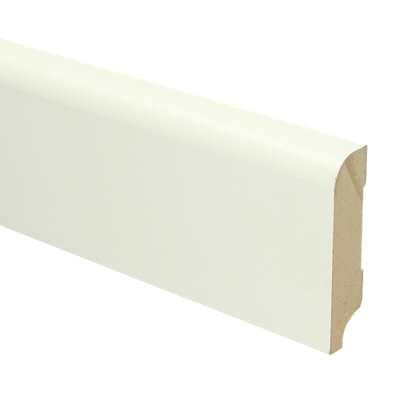 MDF Koloniale plint 76x18 voorgelakt RAL9010 - lengte 240cm