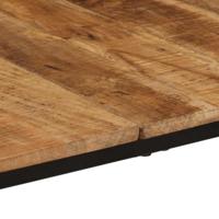 Eettafel 180x90x75 cm massief hout ruw mangohout - thumbnail