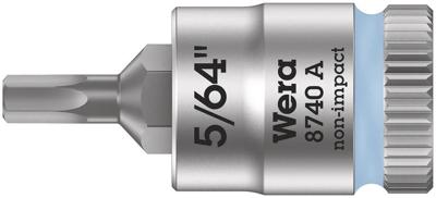 Wera 8740 A 05003380001 Inbus Dopsleutel-bitinzet 5/64 1/4 (6.3 mm)