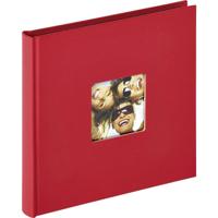 walther+ design FA-199-R Fotoalbum (b x h) 18 cm x 18 cm Rood 30 bladzijden - thumbnail
