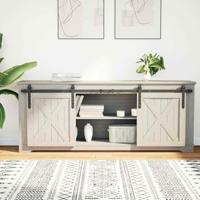 VidaXL Ophangset voor schuifdeur 152 cm koolstofstaal - thumbnail