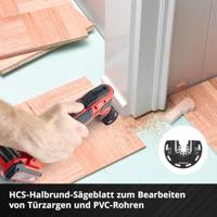 Einhell 708170 XXL -CASE Aluminiumoxide, Chroom-vanadium staal, BiM, HCS, HM Multitool toebehorenset 40 mm 1 set(s) - thumbnail