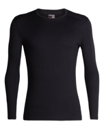 Icebreaker Merino 200 Oasis LS Crewe Thermoshirt Heren Black L - thumbnail