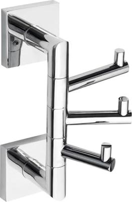 Drievoudige Handdoekhaak Sapho X-Square Draaibaar 10x19 cm Chroom Sapho
