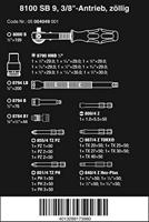 Wera 8100 SB 9 Zyklop 05004049001 Dopsleutelset Inch 3/8 29-delig - thumbnail